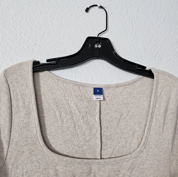 Old Navy Cream Long Sleeve Dress - Picture 5 of 9